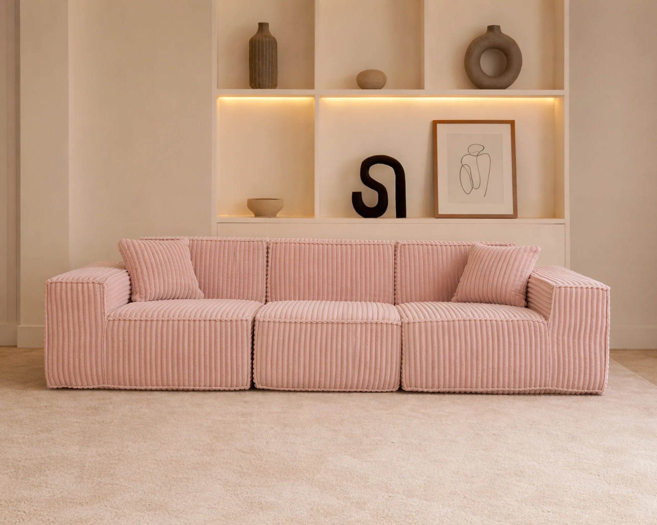 Puffy Domino Three Seater