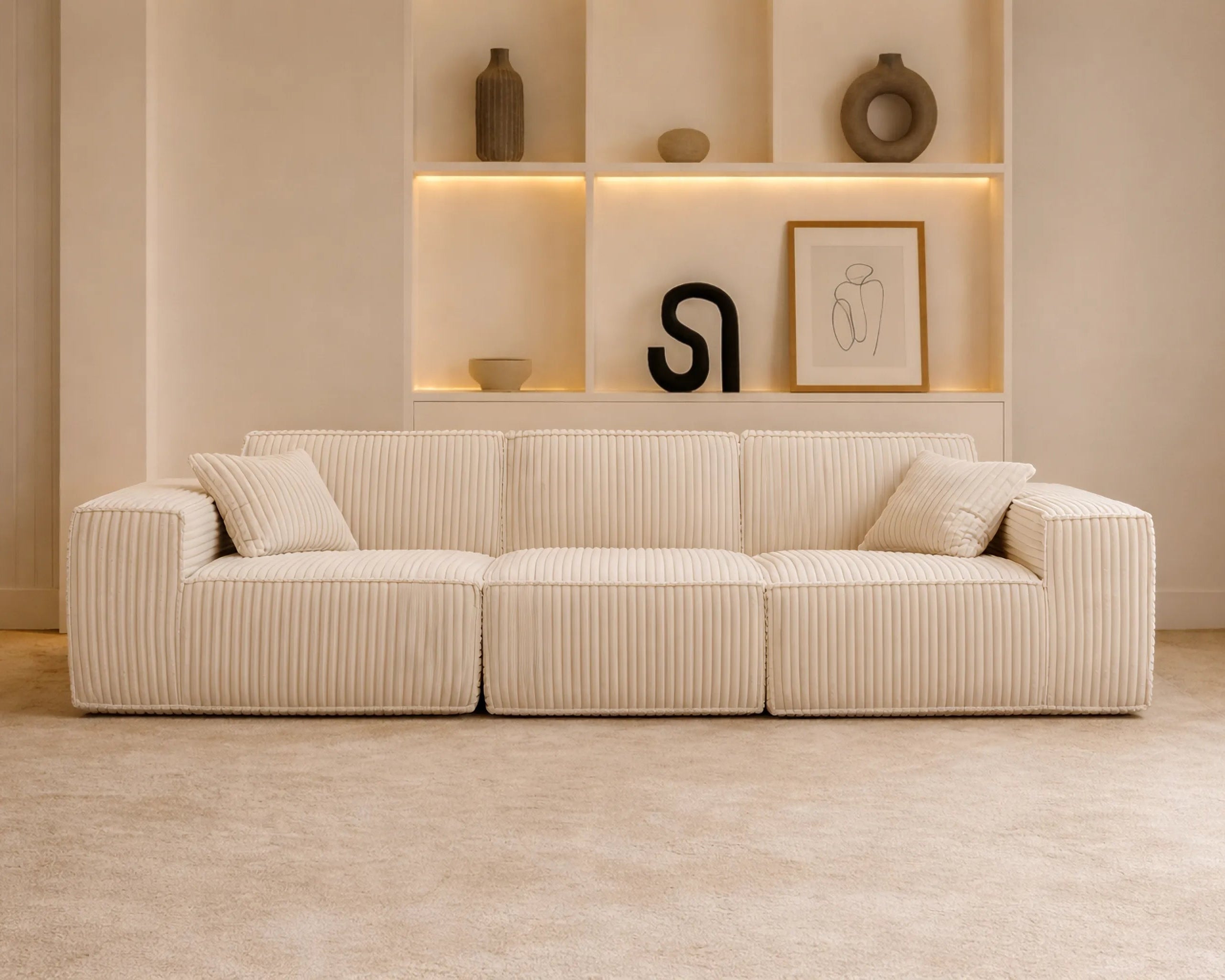 Puffy Domino Three Seater