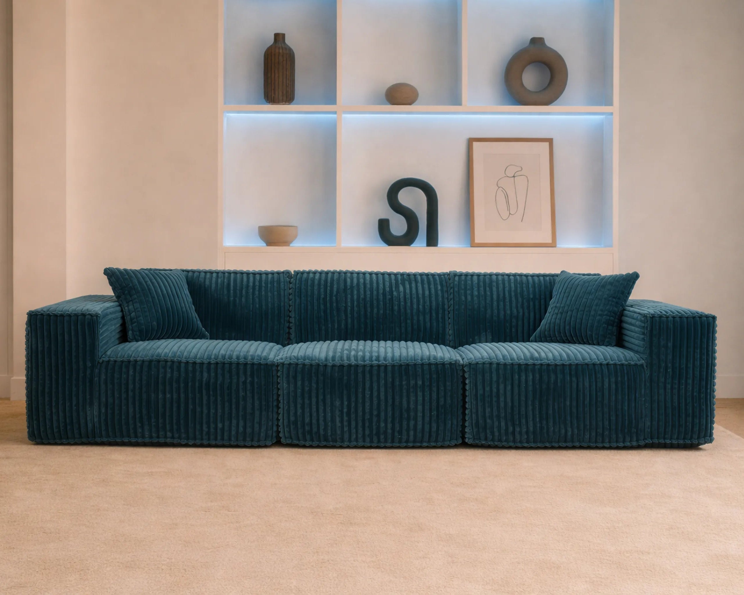 Puffy Domino Three Seater