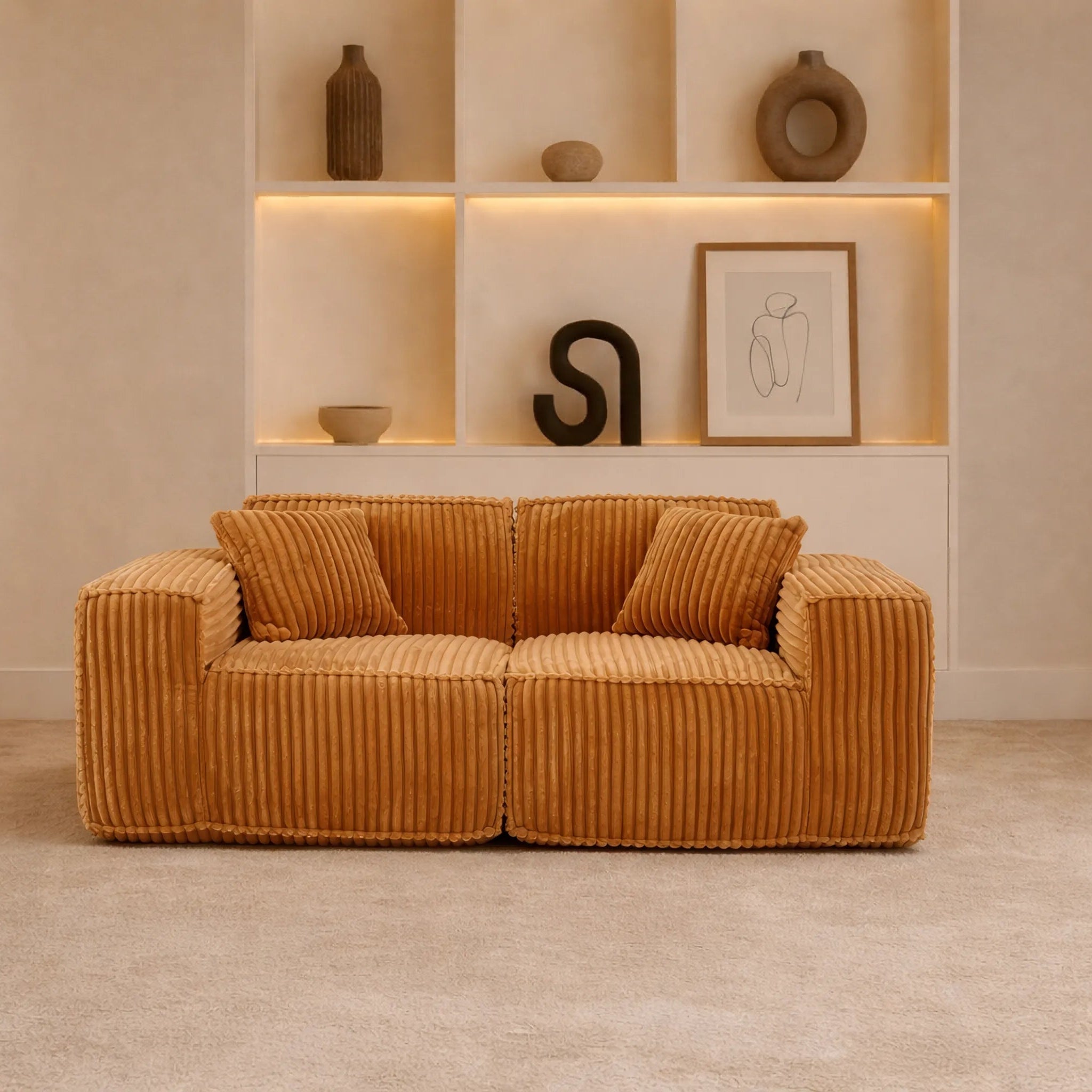 Puffy Domino Loveseat