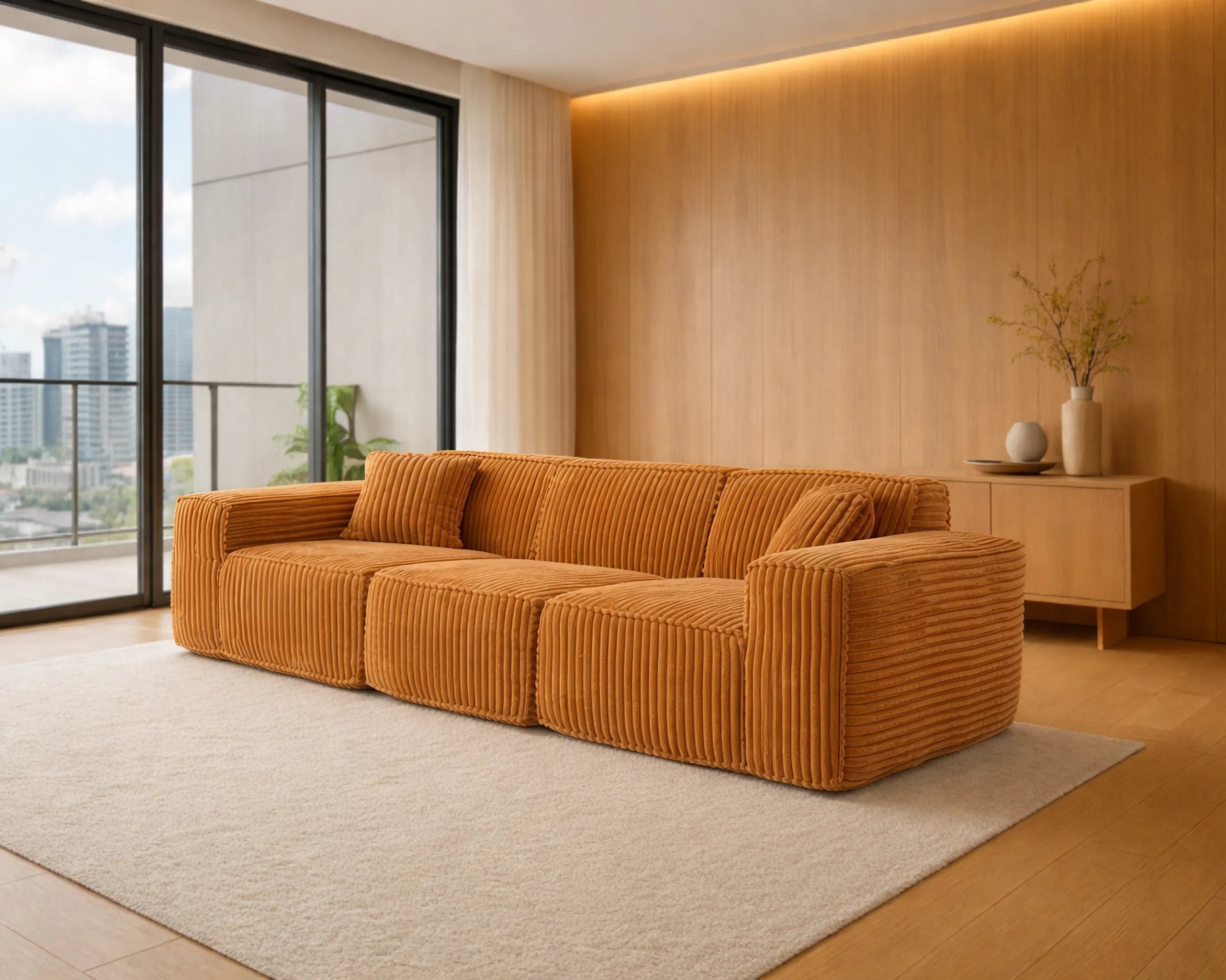 Puffy Domino Three Seater