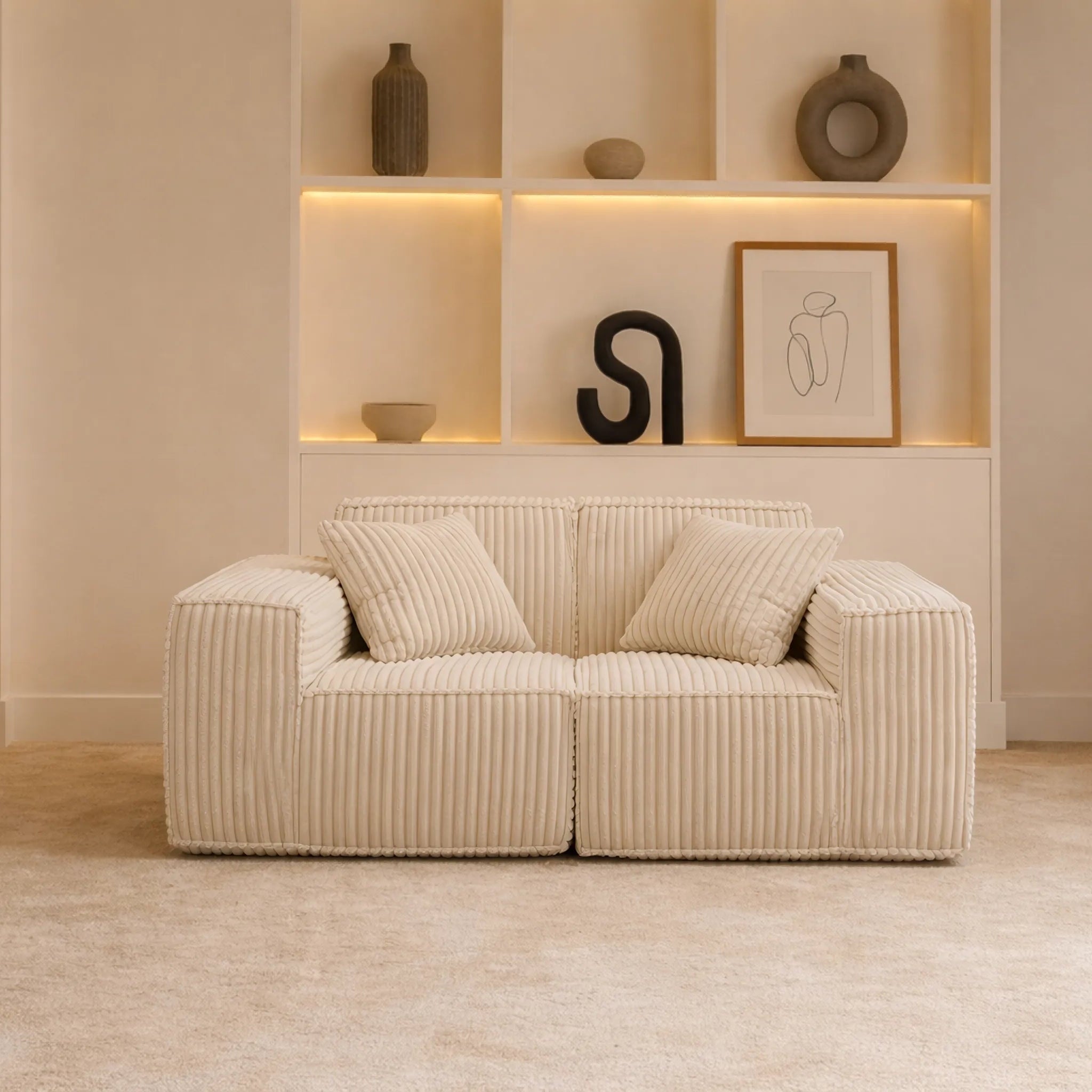 Puffy Domino Loveseat